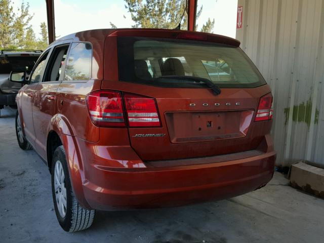 3C4PDCAB8ET115864 - 2014 DODGE JOURNEY SE ORANGE photo 3