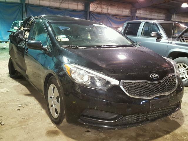 KNAFK4A60G5536407 - 2016 KIA FORTE LX BLACK photo 1