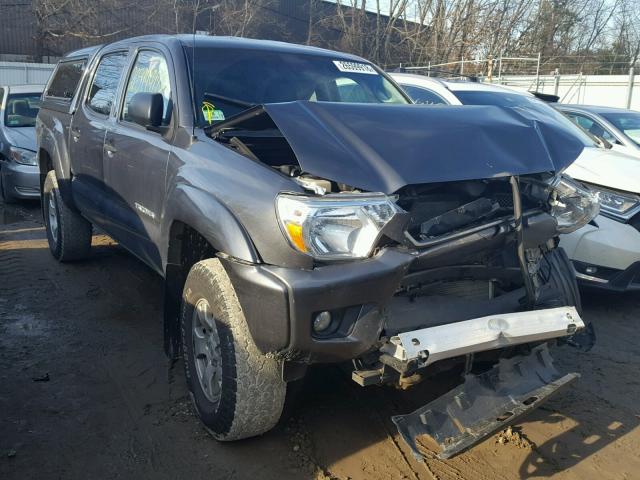 5TFLU4EN7FX118673 - 2015 TOYOTA TACOMA DOU GRAY photo 1