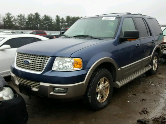 1FMPU17L13LC38706 - 2003 FORD EXPEDITION BLUE photo 2