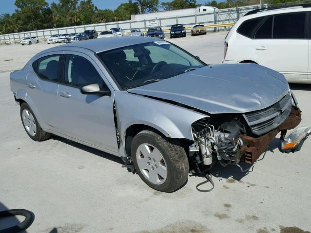 1B3CC4FB6AN103787 - 2010 DODGE AVENGER SX SILVER photo 1