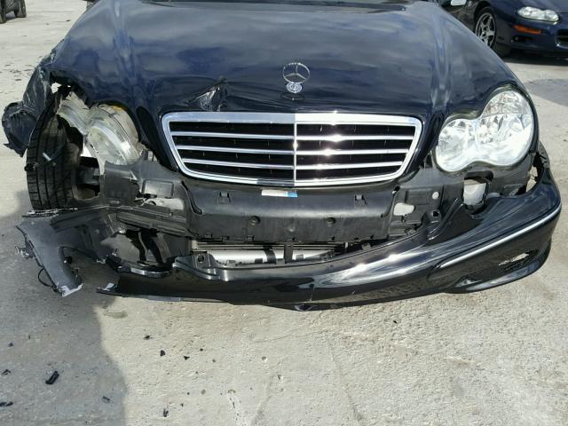 WDBRF52H17F890360 - 2007 MERCEDES-BENZ C 230 BLACK photo 9