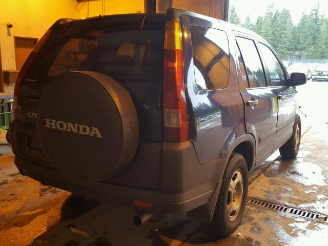 JHLRD78563C023275 - 2003 HONDA CR-V LX BLUE photo 4