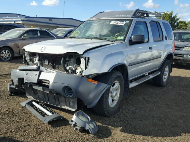 5N1ED28T94C682140 - 2004 NISSAN XTERRA XE SILVER photo 2