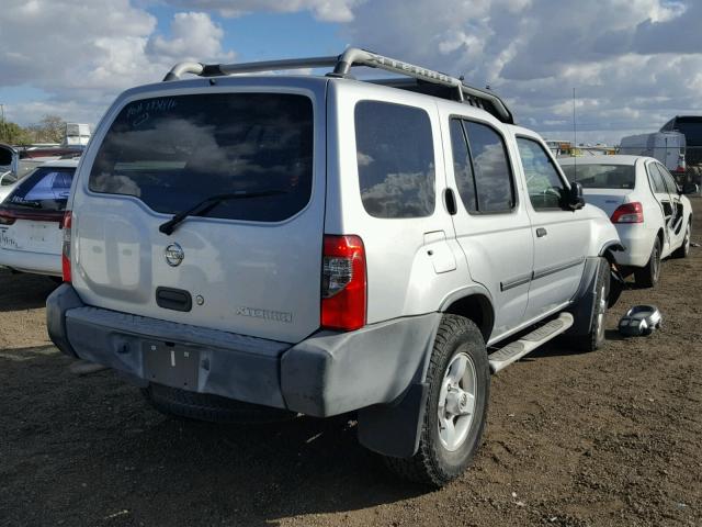 5N1ED28T94C682140 - 2004 NISSAN XTERRA XE SILVER photo 4