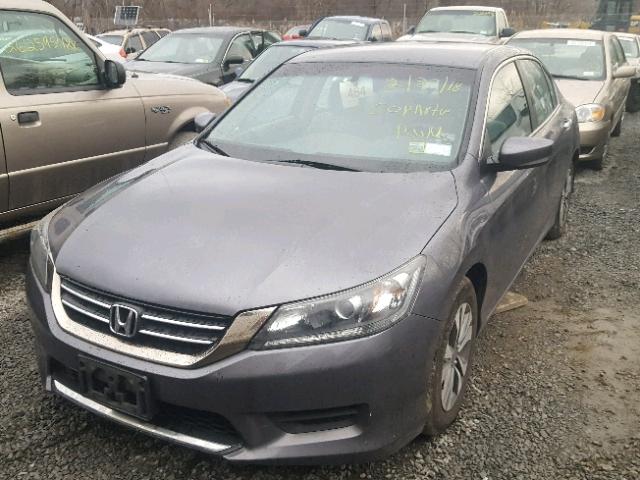 1HGCR2F31DA044400 - 2013 HONDA ACCORD LX GRAY photo 2