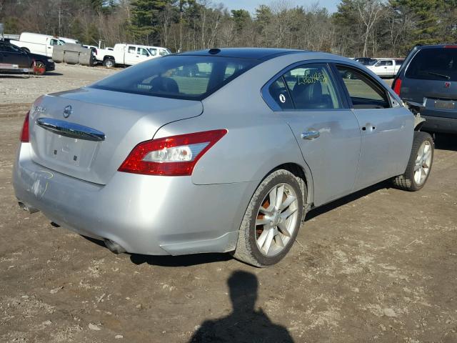 1N4AA51E29C820204 - 2009 NISSAN MAXIMA S SILVER photo 4