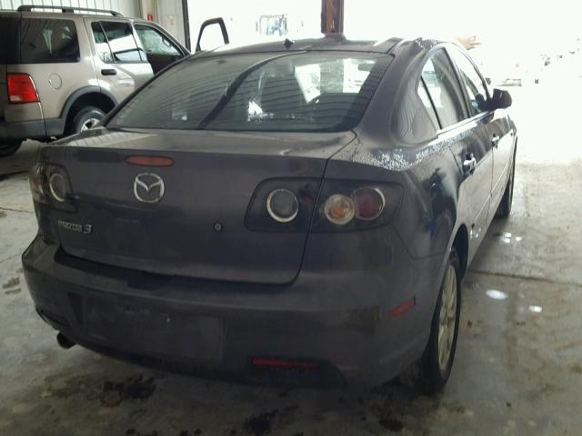 JM1BK32F781787962 - 2008 MAZDA 3 I GRAY photo 4