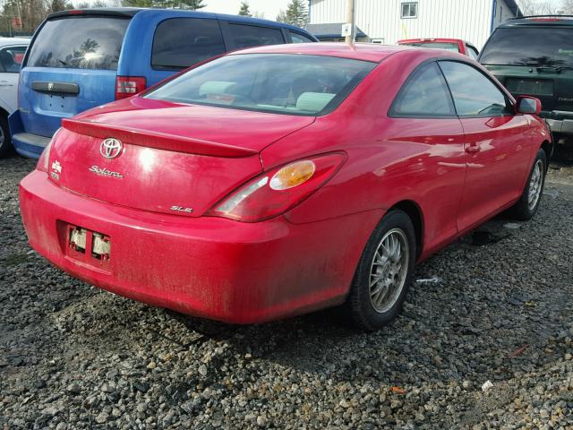 4T1CE30P56U580176 - 2006 TOYOTA CAMRY SOLA RED photo 4