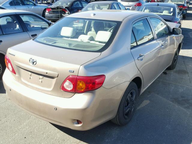 1NXBU40E09Z034828 - 2009 TOYOTA COROLLA BA GOLD photo 4