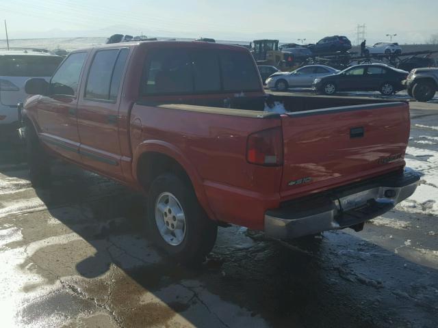 1GCDT13W72K180874 - 2002 CHEVROLET S TRUCK S1 RED photo 3