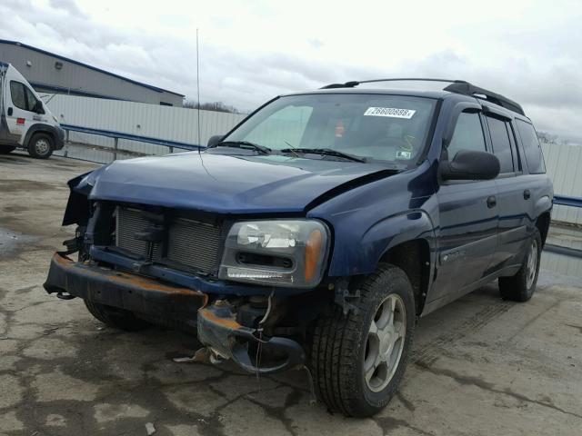 1GNET16S346230783 - 2004 CHEVROLET TRAILBLAZE BLUE photo 2