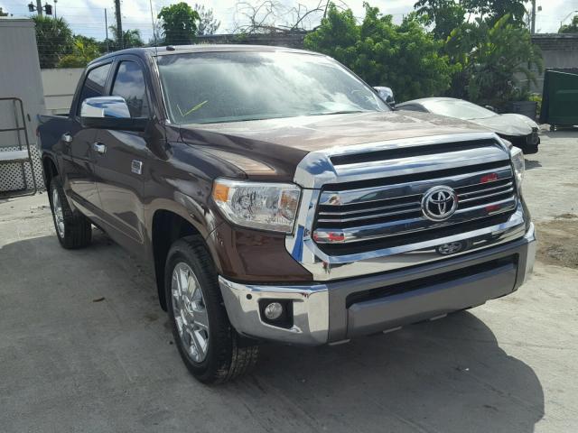 5TFGW5F12HX213920 - 2017 TOYOTA TUNDRA CRE BROWN photo 1