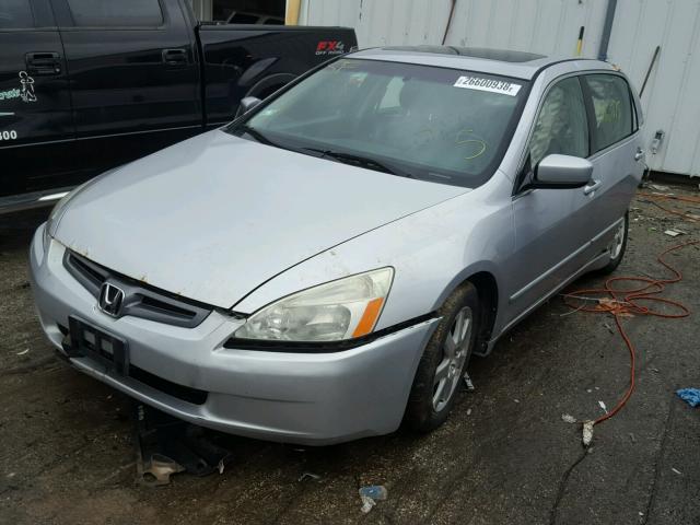 1HGCM66805A018227 - 2005 HONDA ACCORD EX SILVER photo 2