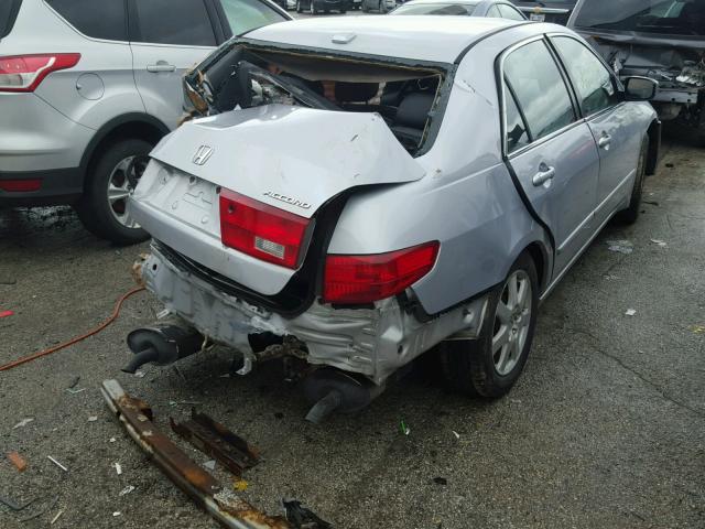 1HGCM66805A018227 - 2005 HONDA ACCORD EX SILVER photo 4