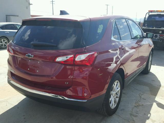 2GNAXJEV8J6146477 - 2018 CHEVROLET EQUINOX LT RED photo 4