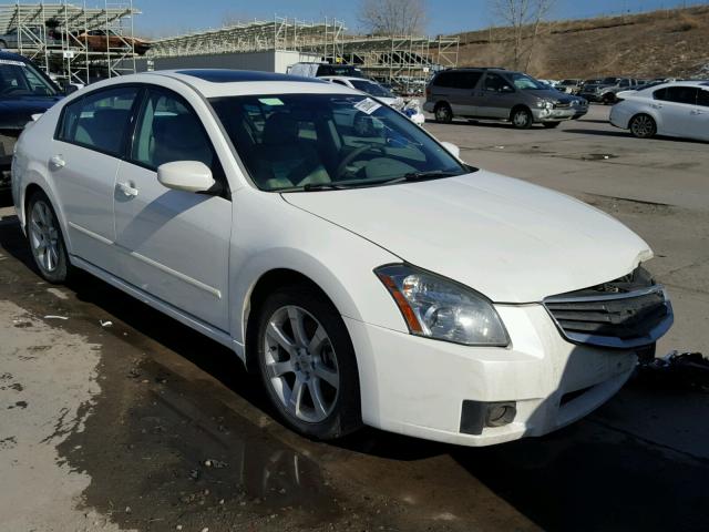 1N4BA41E68C803905 - 2008 NISSAN MAXIMA SE WHITE photo 1