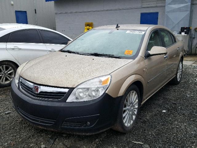 1G8ZV57708F144580 - 2008 SATURN AURA XR GOLD photo 2