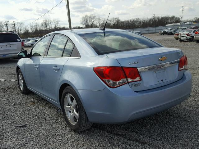 1G1PF5S96B7278104 - 2011 CHEVROLET CRUZE LT BLUE photo 3