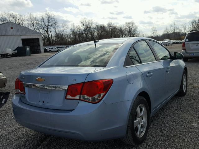 1G1PF5S96B7278104 - 2011 CHEVROLET CRUZE LT BLUE photo 4