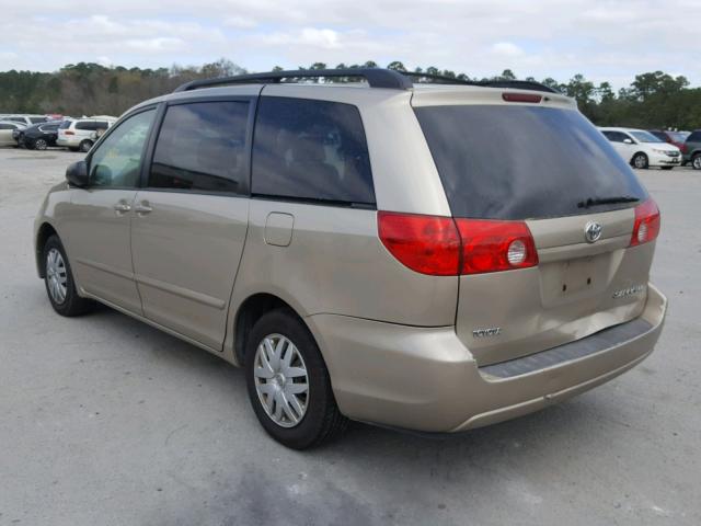 5TDZK23CX8S137460 - 2008 TOYOTA SIENNA CE GOLD photo 3