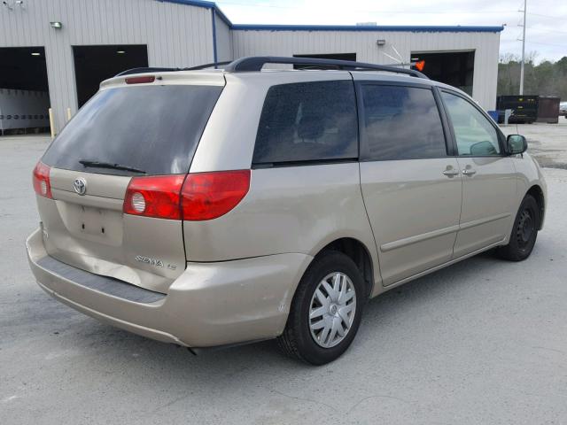 5TDZK23CX8S137460 - 2008 TOYOTA SIENNA CE GOLD photo 4