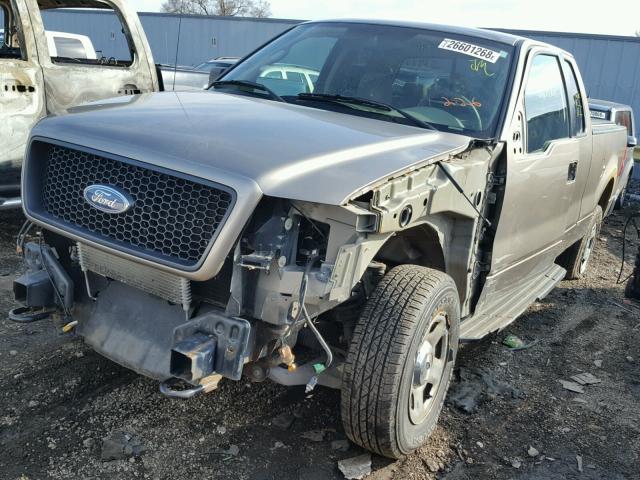 1FTPX14505FA24082 - 2005 FORD F150 BROWN photo 2