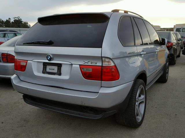 5UXFB33592LH37746 - 2002 BMW X5 4.4I GRAY photo 4