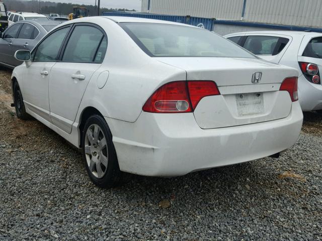 2HGFA16526H505544 - 2006 HONDA CIVIC LX WHITE photo 3