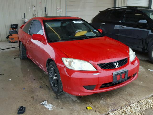 1HGEM22935L028643 - 2005 HONDA CIVIC EX წითელი ფოტო 1