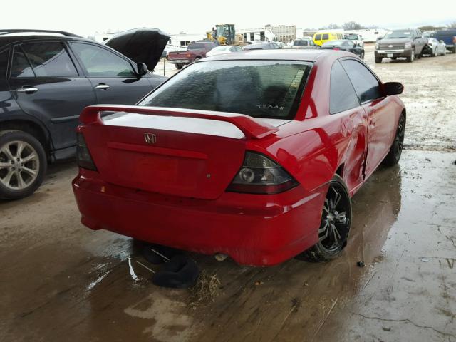 1HGEM22935L028643 - 2005 HONDA CIVIC EX წითელი ფოტო 4