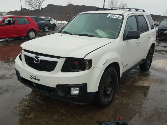 4F2CZ96G59KM05185 - 2009 MAZDA TRIBUTE S WHITE photo 2