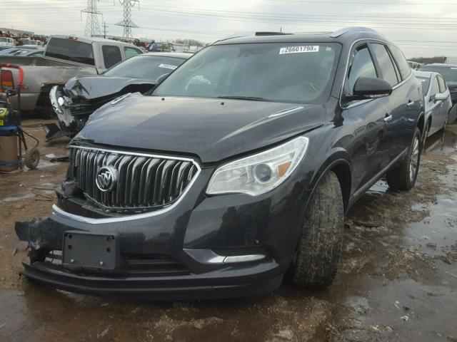 5GAKRCKD3FJ278315 - 2015 BUICK ENCLAVE BLACK photo 2