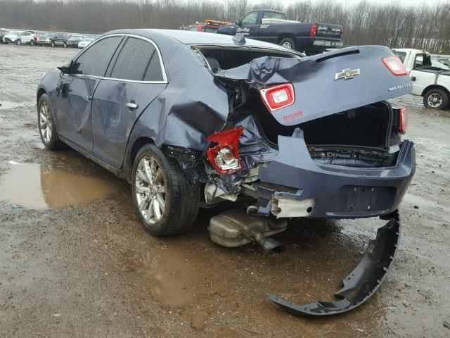 1G11H5SAXDF151696 - 2013 CHEVROLET MALIBU LTZ ლურჯი ფოტო 3
