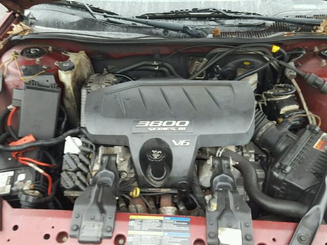 2G2WS522651177555 - 2005 PONTIAC GRAND PRIX BURGUNDY photo 7