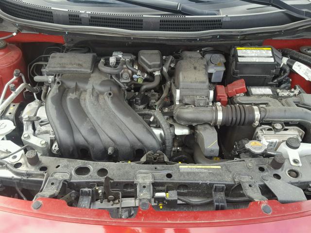 3N1CN7AP1HK424796 - 2017 NISSAN VERSA S RED photo 7