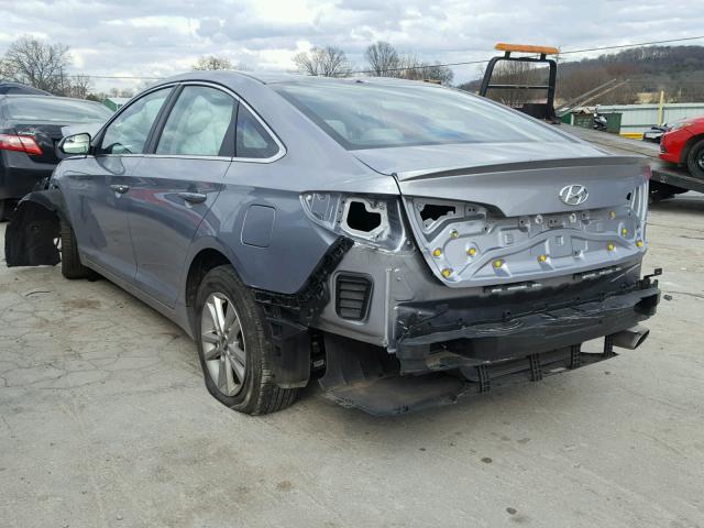 5NPE24AFXGH387664 - 2016 HYUNDAI SONATA SE GRAY photo 3