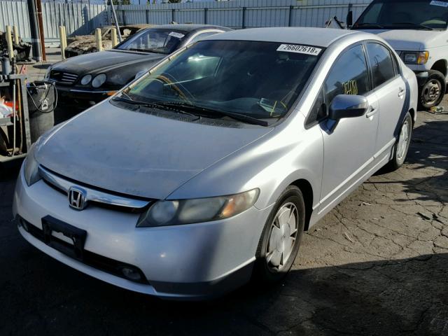 JHMFA36208S020054 - 2008 HONDA CIVIC HYBR SILVER photo 2