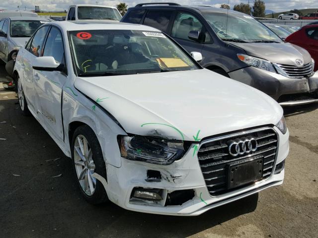 WAUFFAFL3FN003869 - 2015 AUDI A4 PREMIUM WHITE photo 1