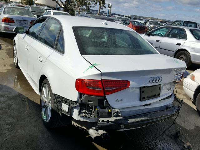 WAUFFAFL3FN003869 - 2015 AUDI A4 PREMIUM WHITE photo 3