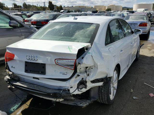 WAUFFAFL3FN003869 - 2015 AUDI A4 PREMIUM WHITE photo 4