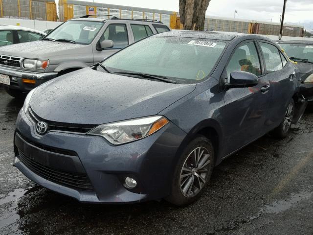 5YFBURHE8GP446267 - 2016 TOYOTA COROLLA L GRAY photo 2