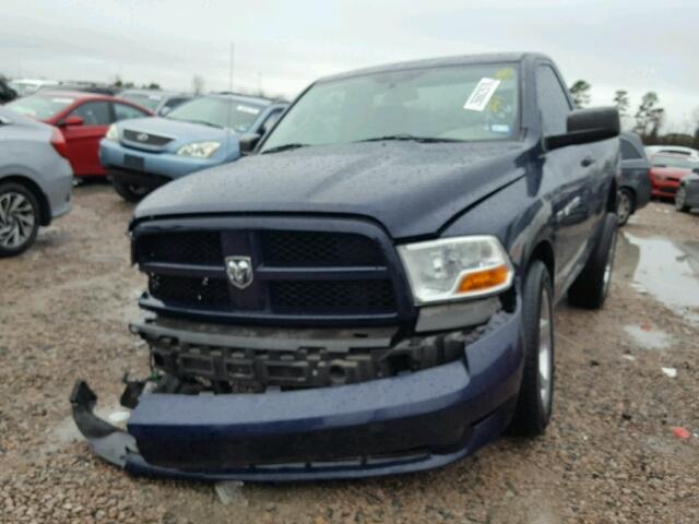 3C6JD6AT5CG156966 - 2012 DODGE RAM 1500 S BLUE photo 2