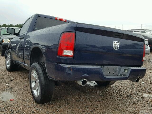 3C6JD6AT5CG156966 - 2012 DODGE RAM 1500 S BLUE photo 3