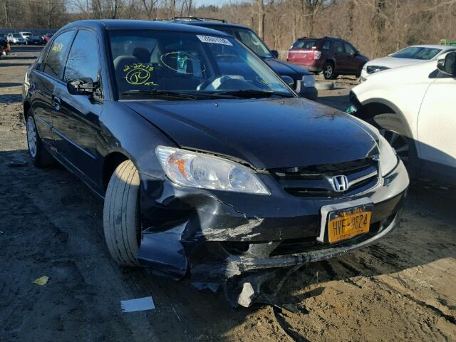 2HGES16594H573538 - 2004 HONDA CIVIC LX BLACK photo 1