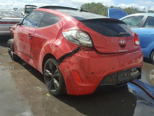 KMHTC6AD7CU024006 - 2012 HYUNDAI VELOSTER B RED photo 3