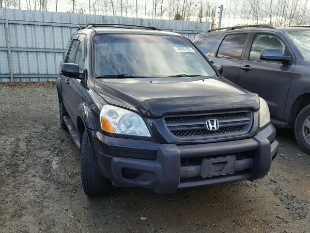 2HKYF18645H500995 - 2005 HONDA PILOT EXL BLACK photo 1