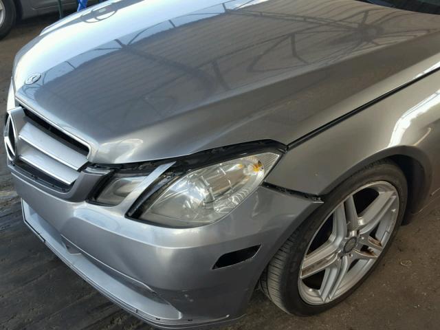 WDDKJ5GB0BF077399 - 2011 MERCEDES-BENZ E 350 SILVER photo 9