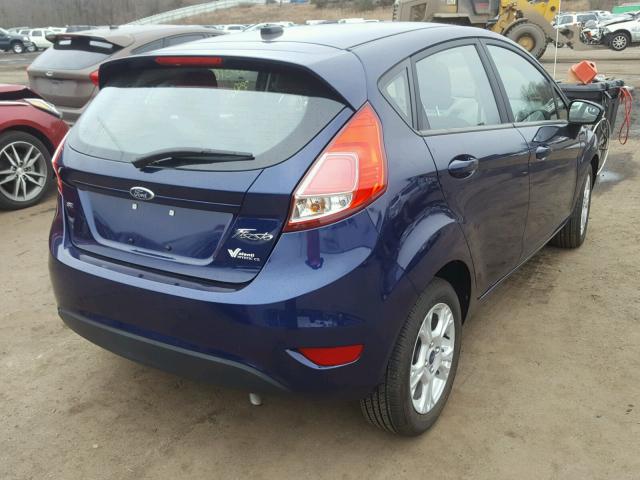 3FADP4EJXGM172913 - 2016 FORD FIESTA SE BLUE photo 4