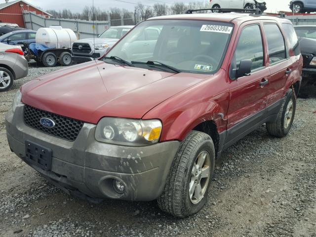 1FMYU93116KA44923 - 2006 FORD ESCAPE XLT RED photo 2